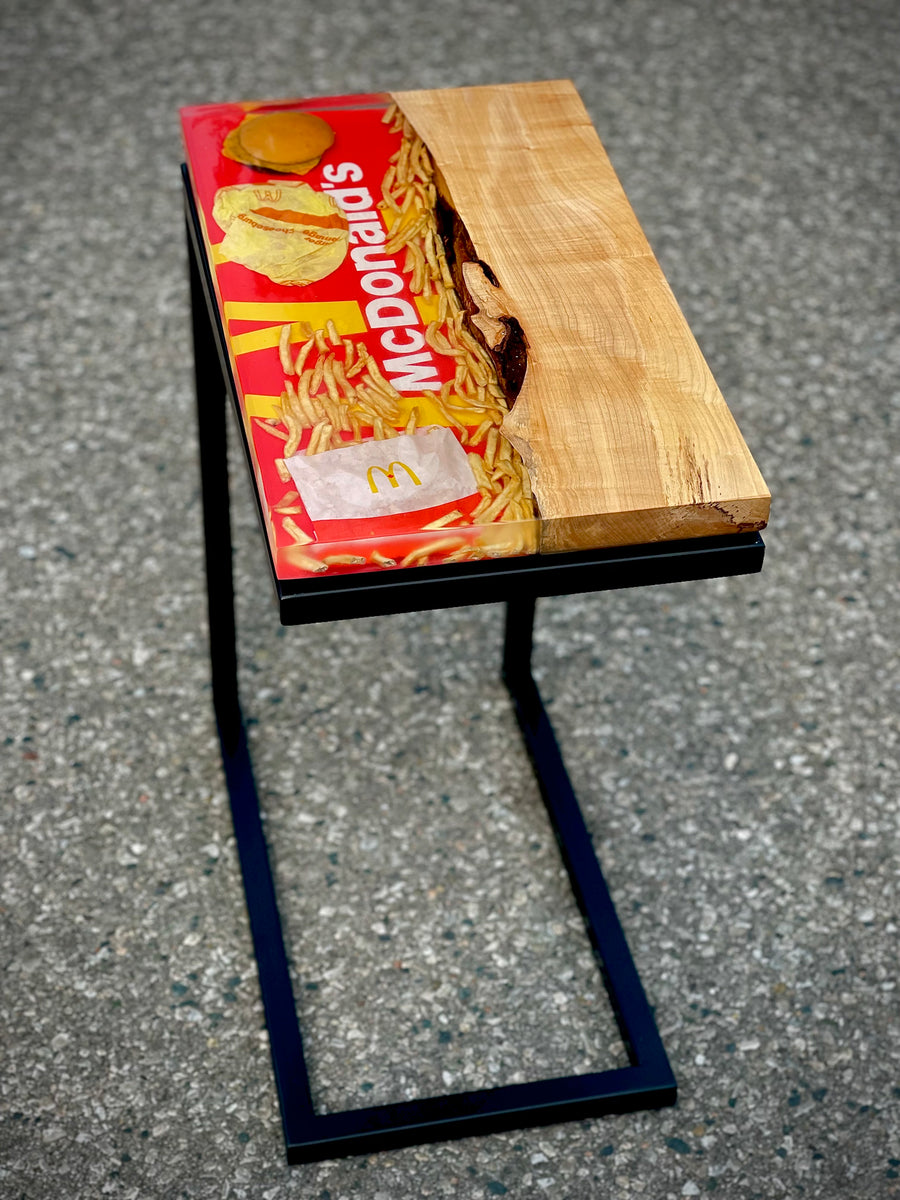 The Late Night Snack - McDonald’s Side Table – Weezel's Wood Working