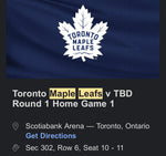Maple Leafs Playoff Ticket Raffle - Ticket Purchase