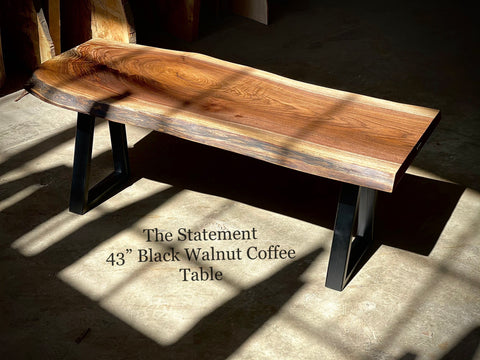 The Statement - Black Walnut Coffee Table