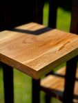 Plant Tower with Ambrosia Maple or Black Walnut Floating Shelves