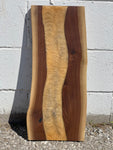 Black Walnut River Board with Golden Honey Epoxy Charcuterie Board