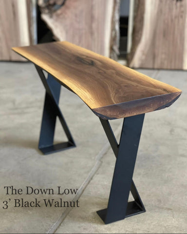 The Down Low - Black Walnut Bench