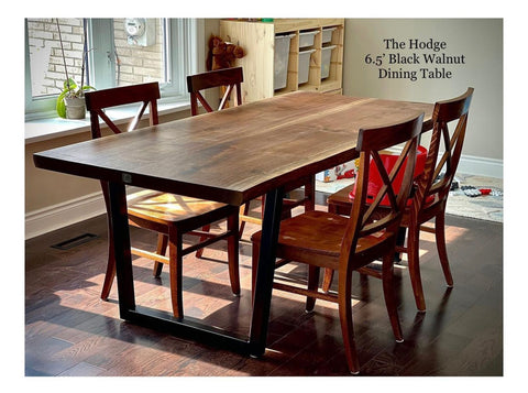The Hodge - Black Walnut Dining Table