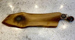 Black Walnut Charcuterie Board with Handle & Pop of Epoxy