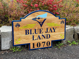 The Wildcard - Custom Oak Driveway Sign
