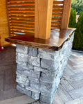 The Oasis - Black Walnut Outdoor Bar