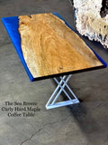 The Sea Breeze - Curly Hard Maple Coffee Table