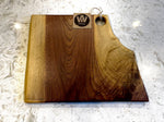 Black Walnut Charcuterie Board with Thumb Hole