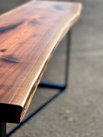 The Victor - Black Walnut Console Table