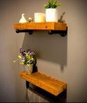 Barn Board Bathroom Shelves