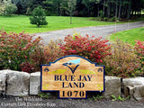 The Wildcard - Custom Oak Driveway Sign