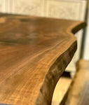 The Compromise - Black Walnut River Table & Bench