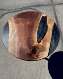 The Penthouse - Black Walnut Bar Table
