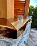 The Oasis - Black Walnut Outdoor Bar