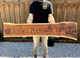 John’s Poolside Pub 5’ Custom Cabana Sign