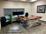 The Owners Box - Black Walnut Desk