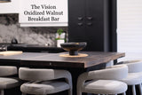 The Vision - Oxidized Black Walnut Breakfast Bar