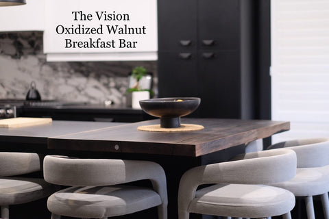 The Vision - Oxidized Black Walnut Breakfast Bar
