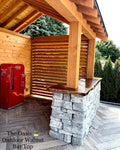 The Oasis - Black Walnut Outdoor Bar