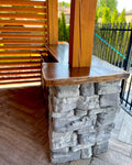 The Oasis - Black Walnut Outdoor Bar