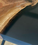 The Compromise - Black Walnut River Table & Bench