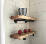 Spalted Maple Kitchen Shelves